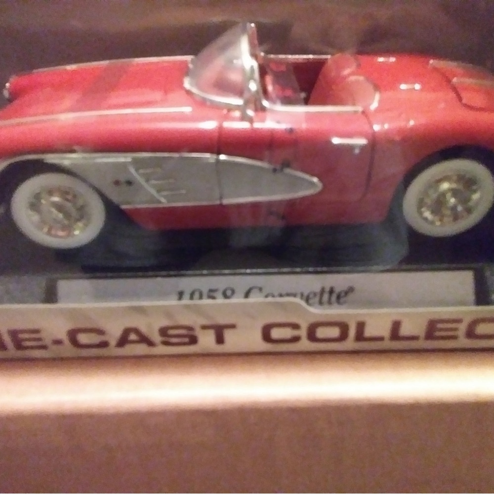 Red Die-Cast Model Car